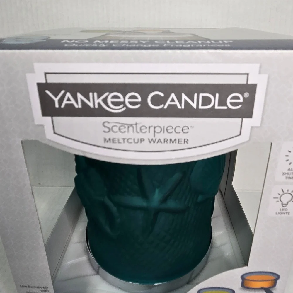 Yankee Candle Scenterpiece MeltCup Warmer Teal Nautical Starfish LED NEW